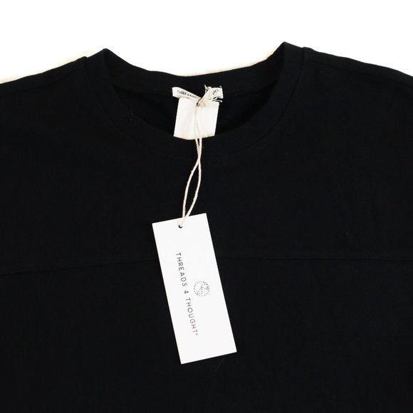 Threads 4 Thought Black & Gray & White Stripes Sweater - Picture 2 of 4